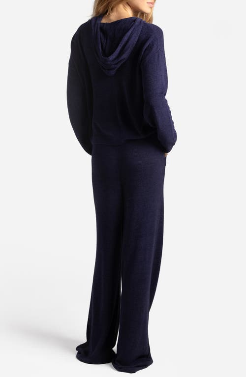 Sunday Citizen Open Knit Hoodie In Animal Print