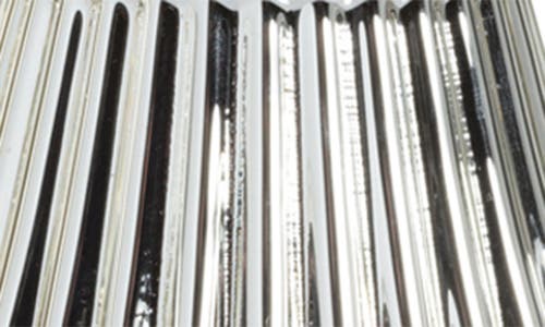 Zodax Set Of 2 Dembe Glass Tree Figurines In Metallic