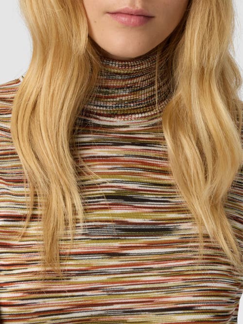 Missoni High-neck Sweater In Flame Smooth Knit In Multi