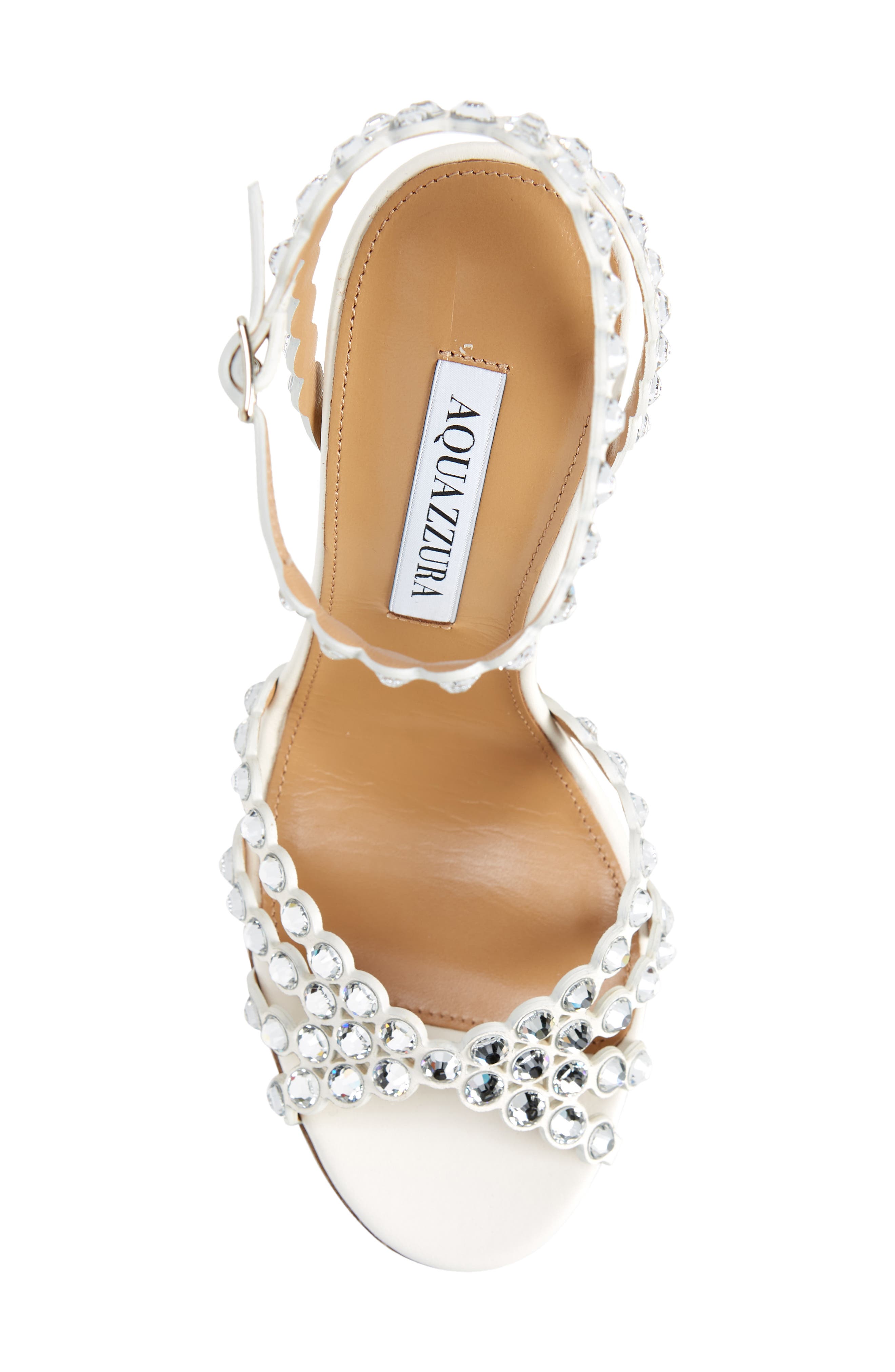 Aquazzura Tequila Crystal Ankle Strap Sandal, Alternate, color, 