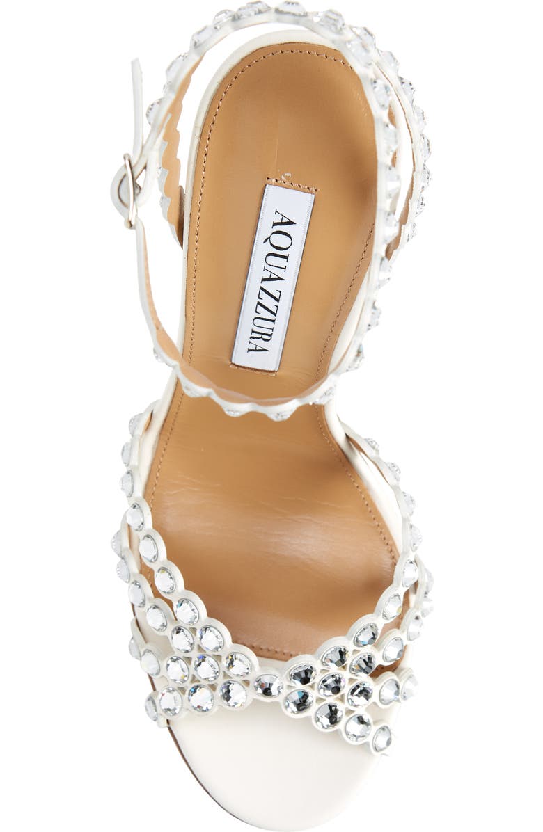 Aquazzura Tequila Crystal Ankle Strap Sandal, Alternate, color,