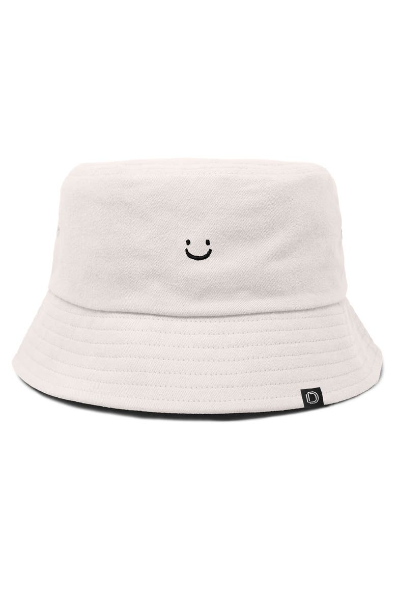 Lil Smile Bucket Hat, Main, color, Parchment White