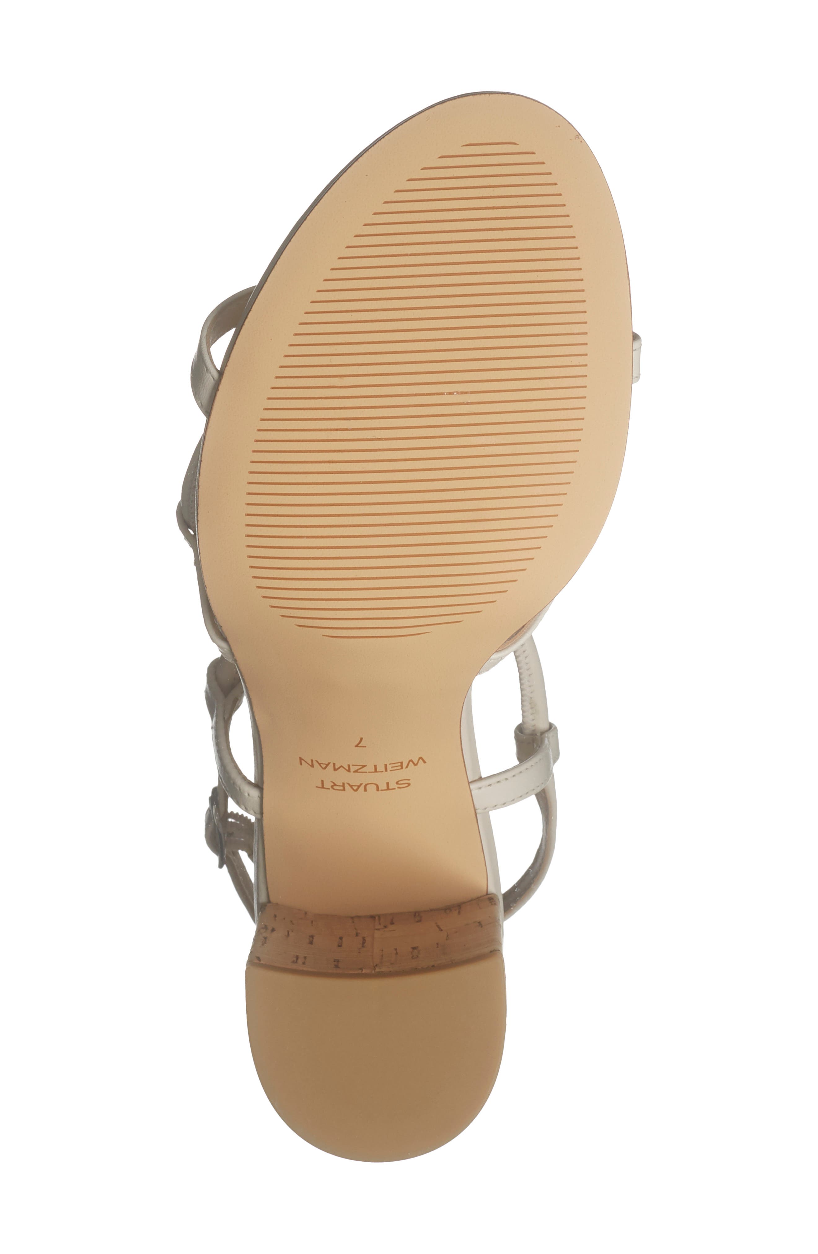 Nilla 75 Block Sandal, Alternate, color, CHALK