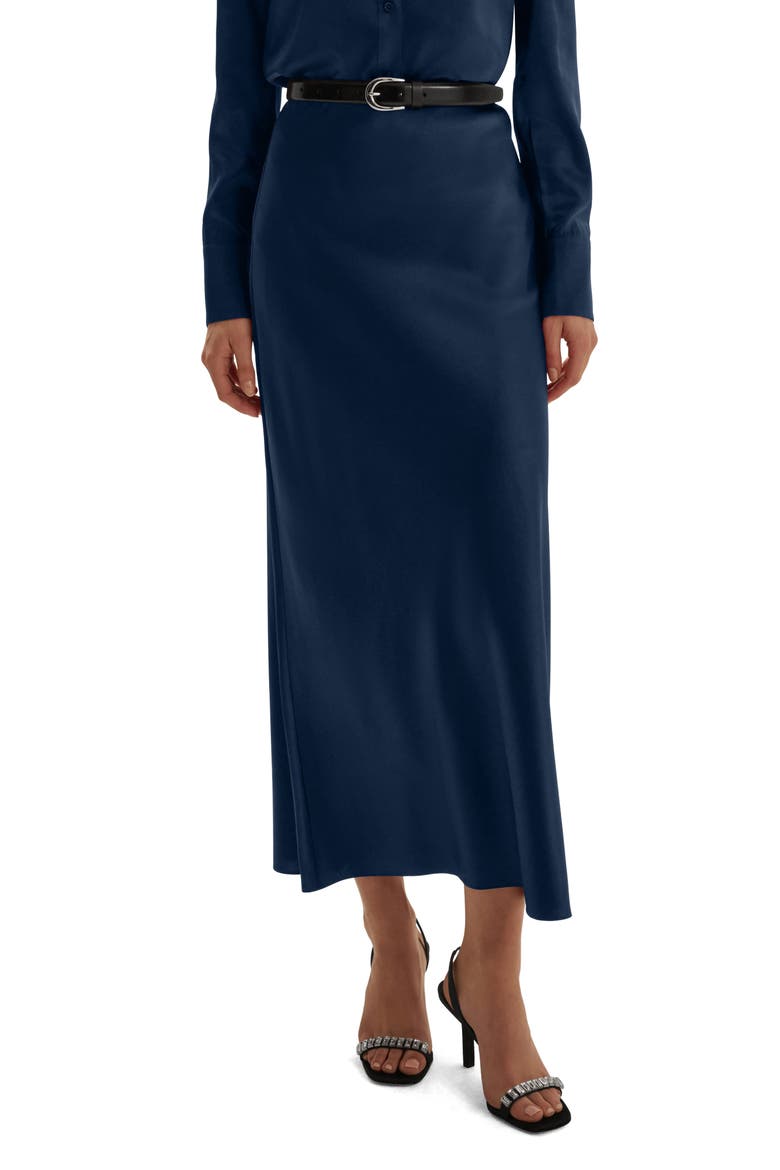 The Petite Favorite Maxi Skirt, Main, color, NAVY