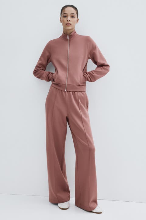 Crease-front Pull-on Trousers