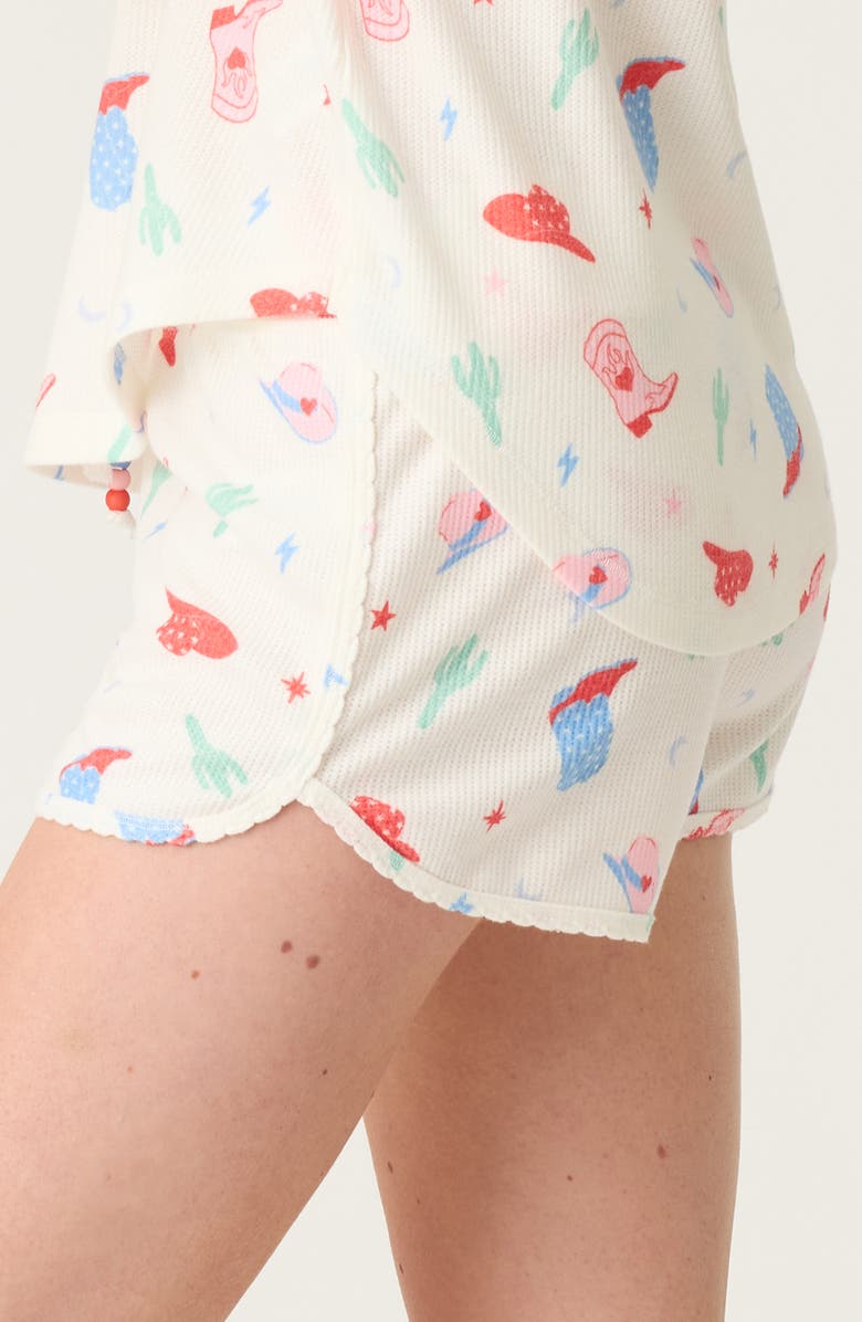 PJ Salvage American Honey Pajama Shorts, Alternate, color,