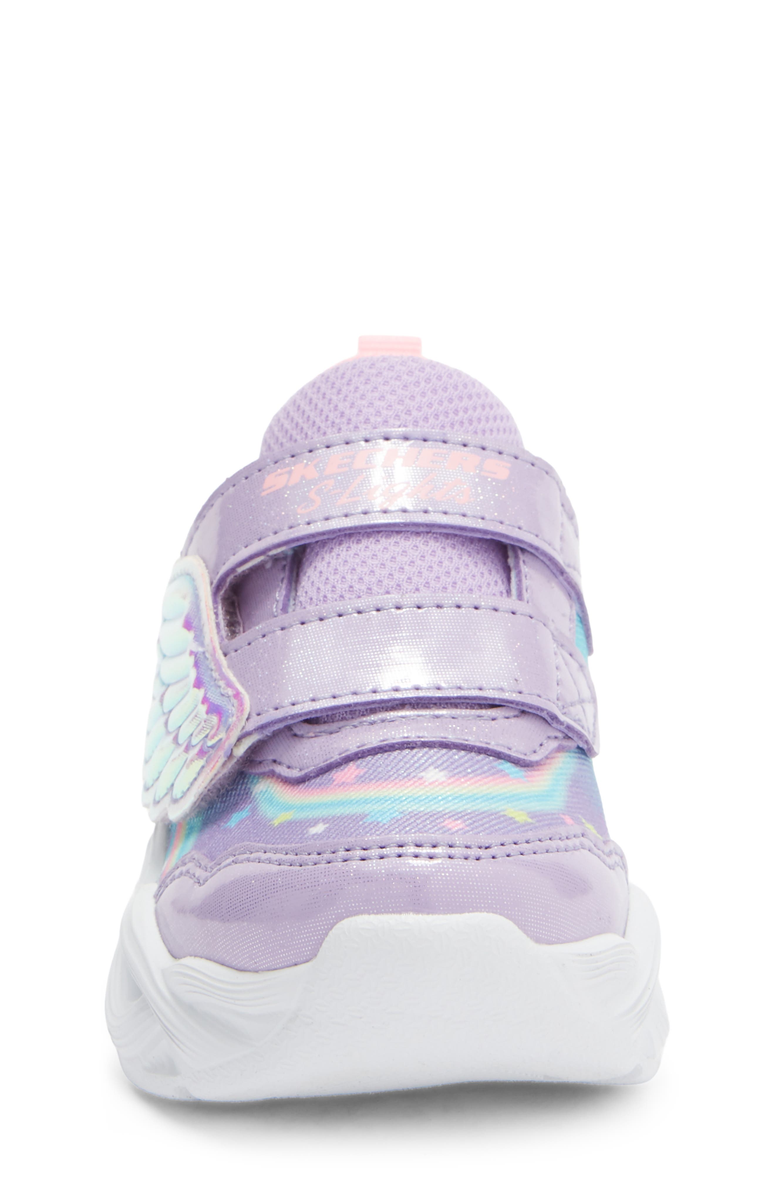 SKECHERS Kids' Twisty Glow Sneaker, Alternate, color, Lavender Multi