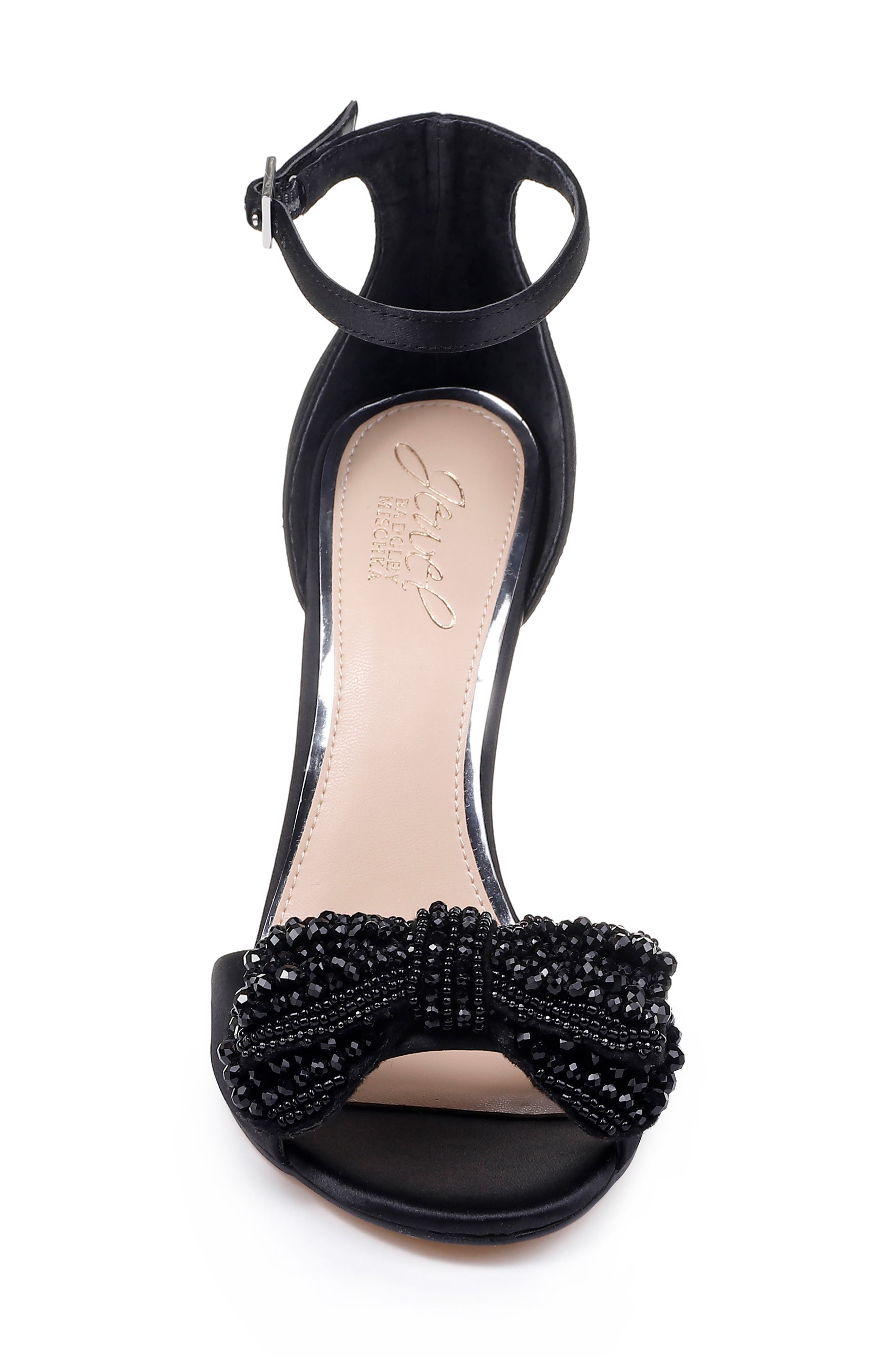 Jewel Badgley Mischka Zelina Bow Sandal, Alternate, color, 
