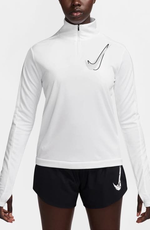 Swoosh Dri-FIT Half Zip Running Mid Layer