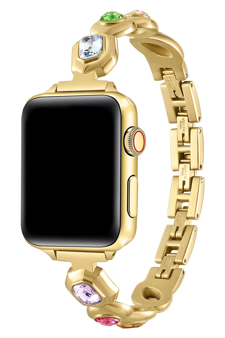 Honey Apple Watch® Bracelet Watchband, Alternate, color, GOLD