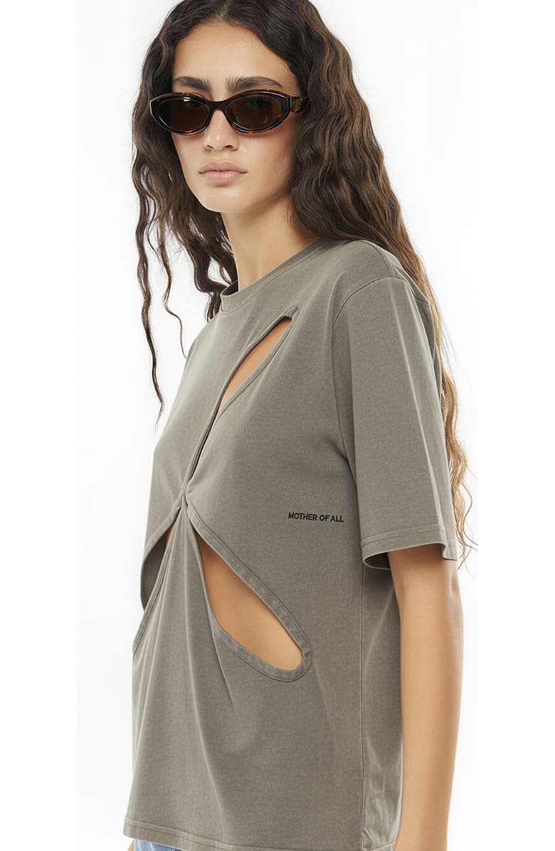 Mother of All Ariel Cut Out T-Shirt, Alternate, color, Dark Grey