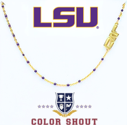 Color Shout Louisiana State University Side Necklace
