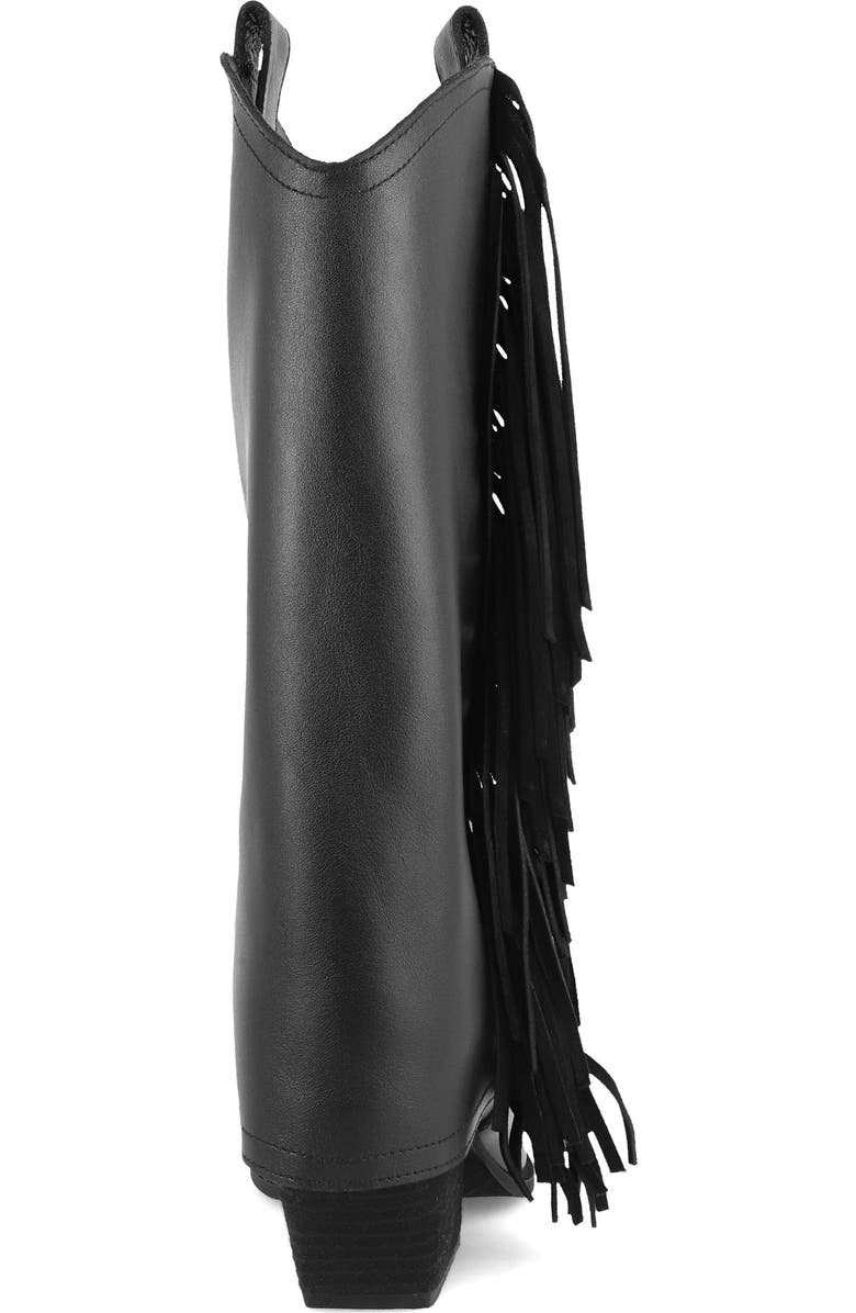 MIA Deston Pointed Toe Western Boot, Alternate, color, Black