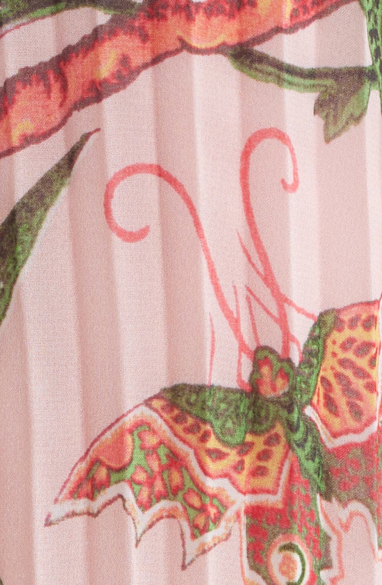 KOBI HALPERIN Helen Floral Pleated Top, Alternate, color, Peony Mult