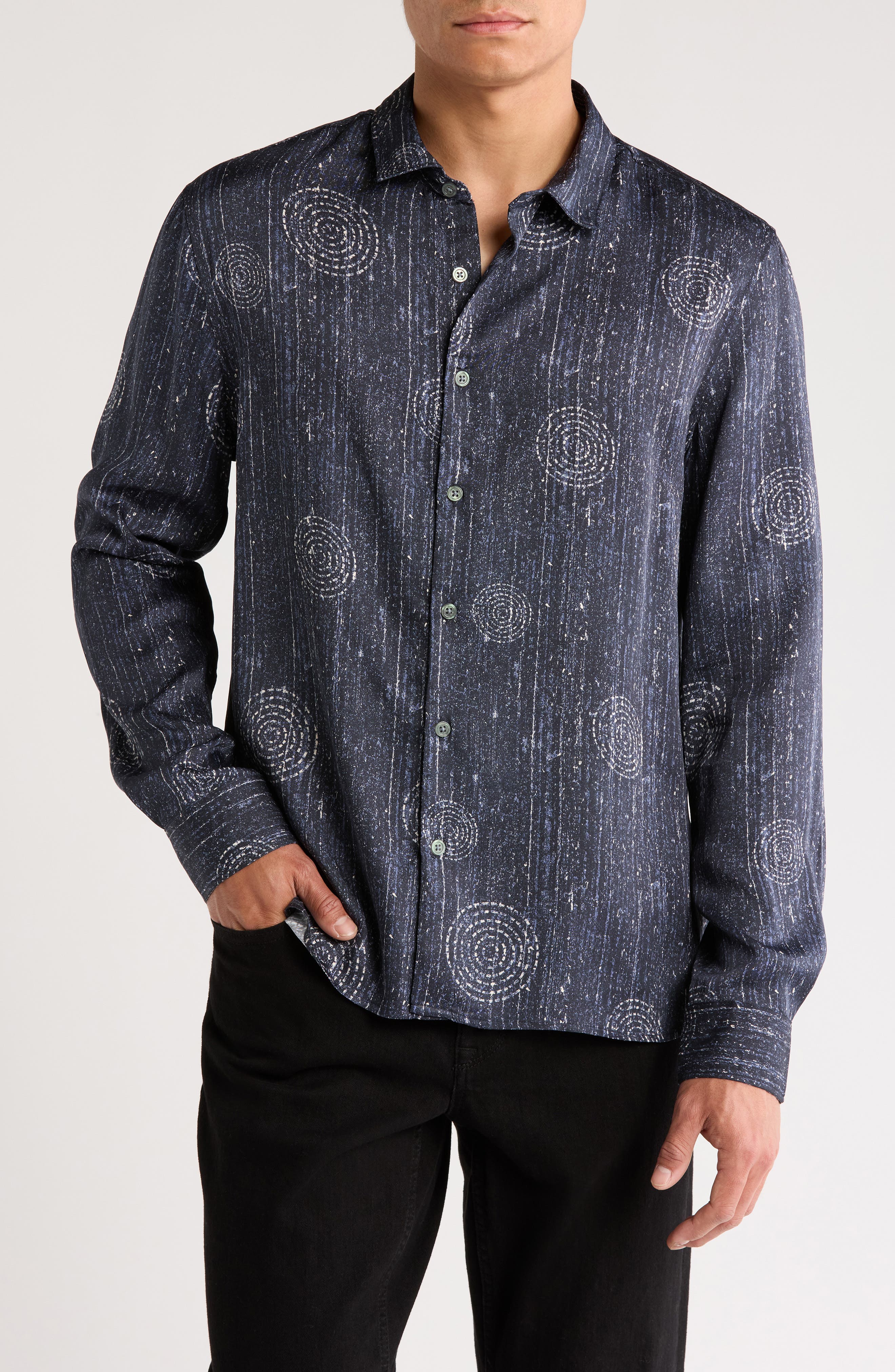 Luc Pattern Button-Up Shirt