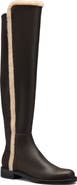Stuart Weitzman 5050 Cozy Gisele Over the Knee Boot with Genuine Shearling Trim