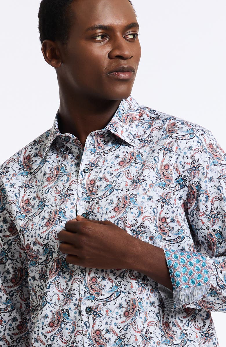 Robert Graham Kylo Cotton Button-Up Shirt, Alternate, color,