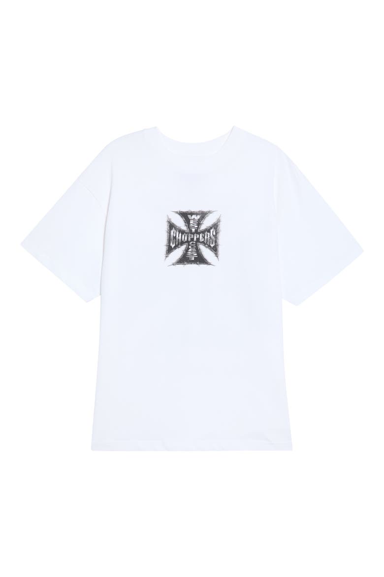 Rough Around the Edges Cotton Graphic T-Shirt, Alternate, color, WHITE