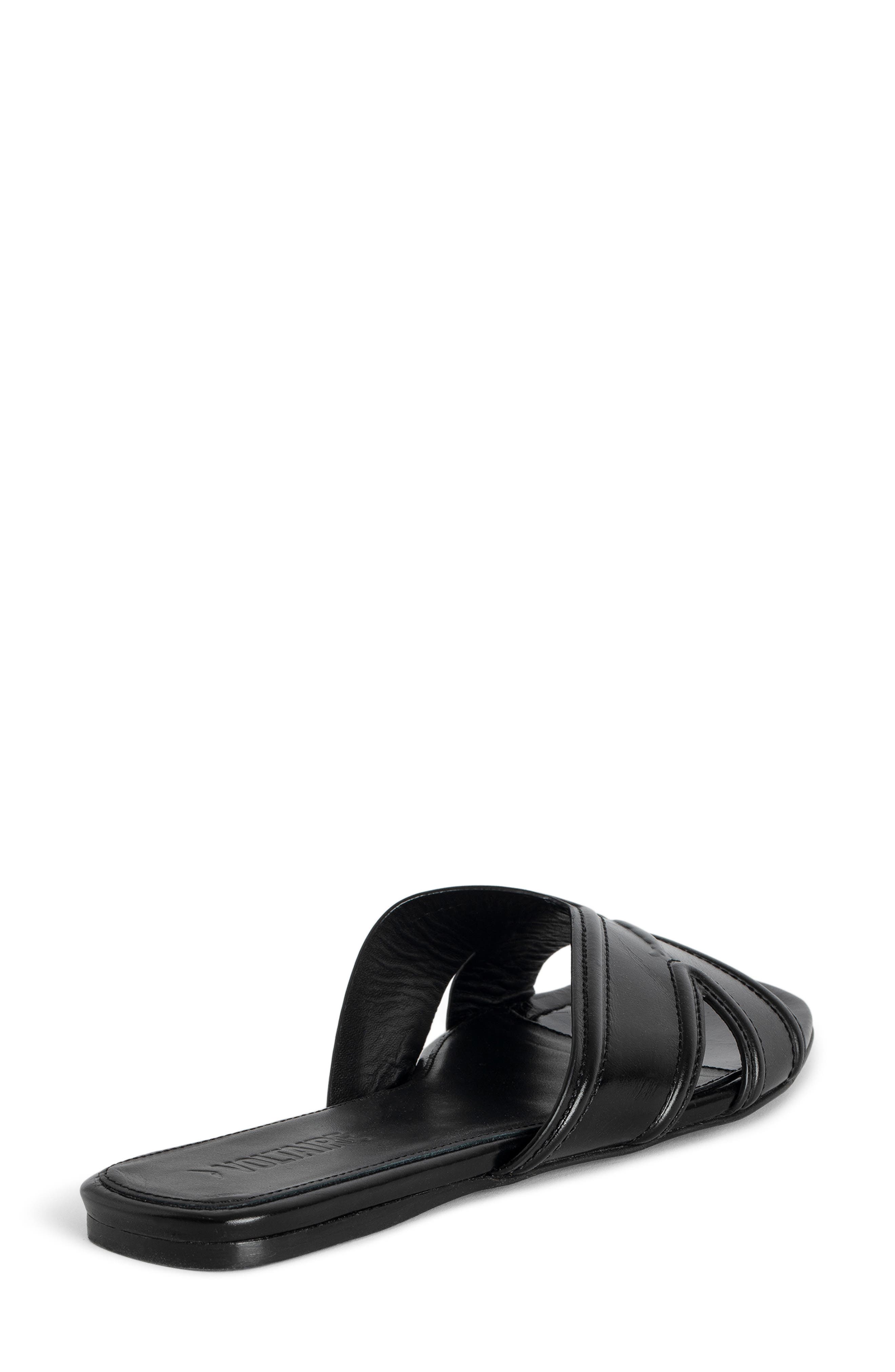 Zadig & Voltaire Azora Slide Sandal, Alternate, color, Noir