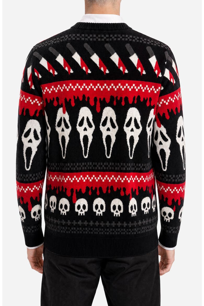 Ghostface Sweater, Alternate, color, BLACK