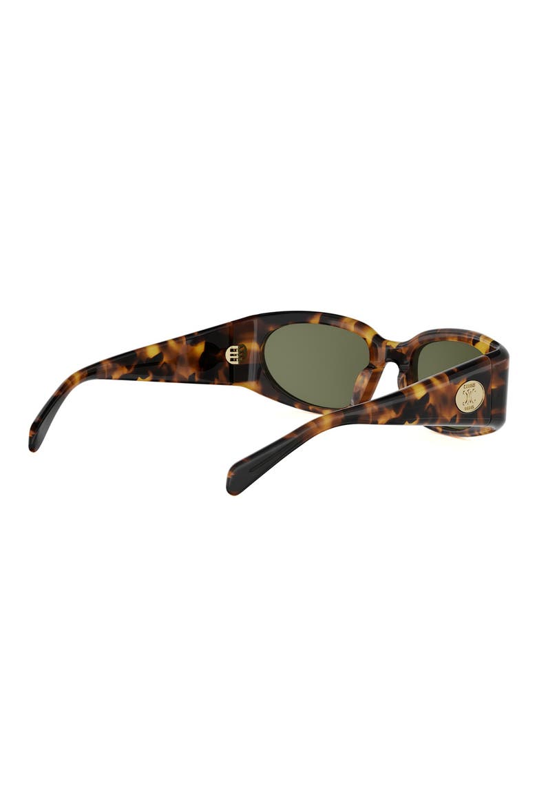 Journey 57mm Geometric Sunglasses, Alternate, color, BLONDE HAVANA / GREEN