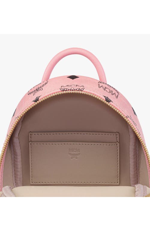 Mcm Stark Bebe Boo Side Studs Backpack In Pink