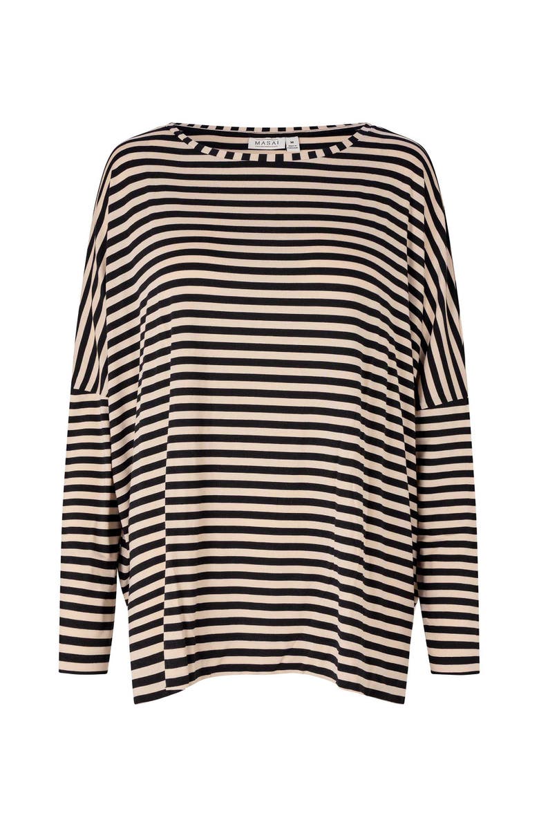 Masai Copenhagen MaBarr Long Sleeve Loose Fit Top, Alternate, color, Black