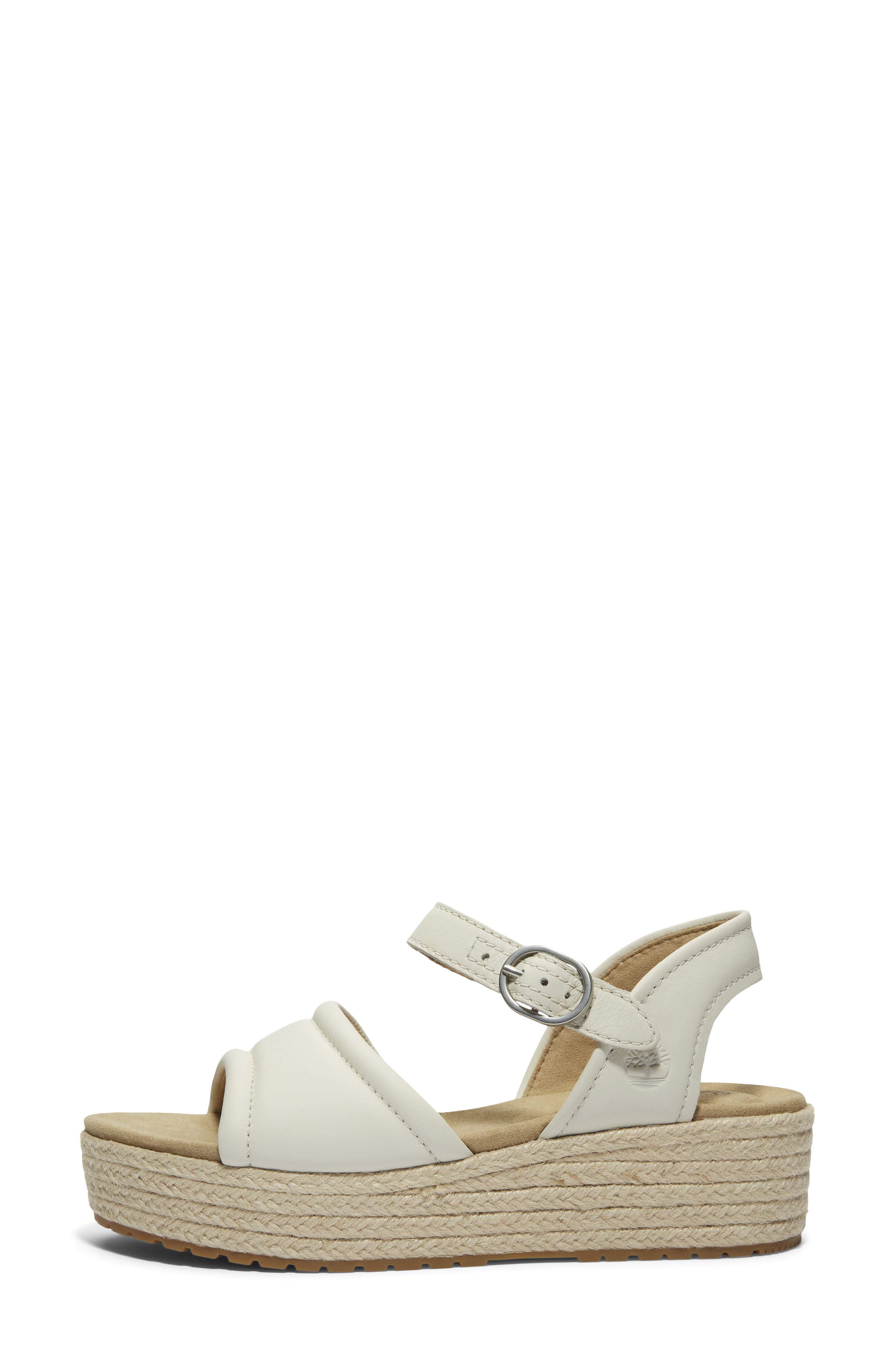 Timberland Santorini Sun Espadrille Sandal, Alternate, color, Natural Full Grain