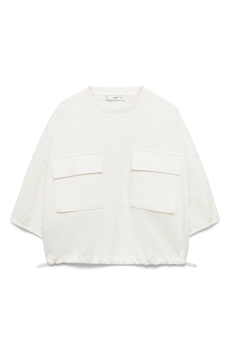 MANGO Oversize Cargo Pocket Cotton T-Shirt, Alternate, color, 