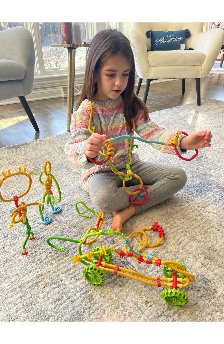 Mukikim Spaghetteez Twist-A-Saurus Rex. Flexible and Connectable Dinosaur Building Kit for Kids. Fun and Educational Toy that Develops Creativity, STEM Skills, and Fine Motor Abilities. Ideal for Age 5+, Alternate, color, Multi