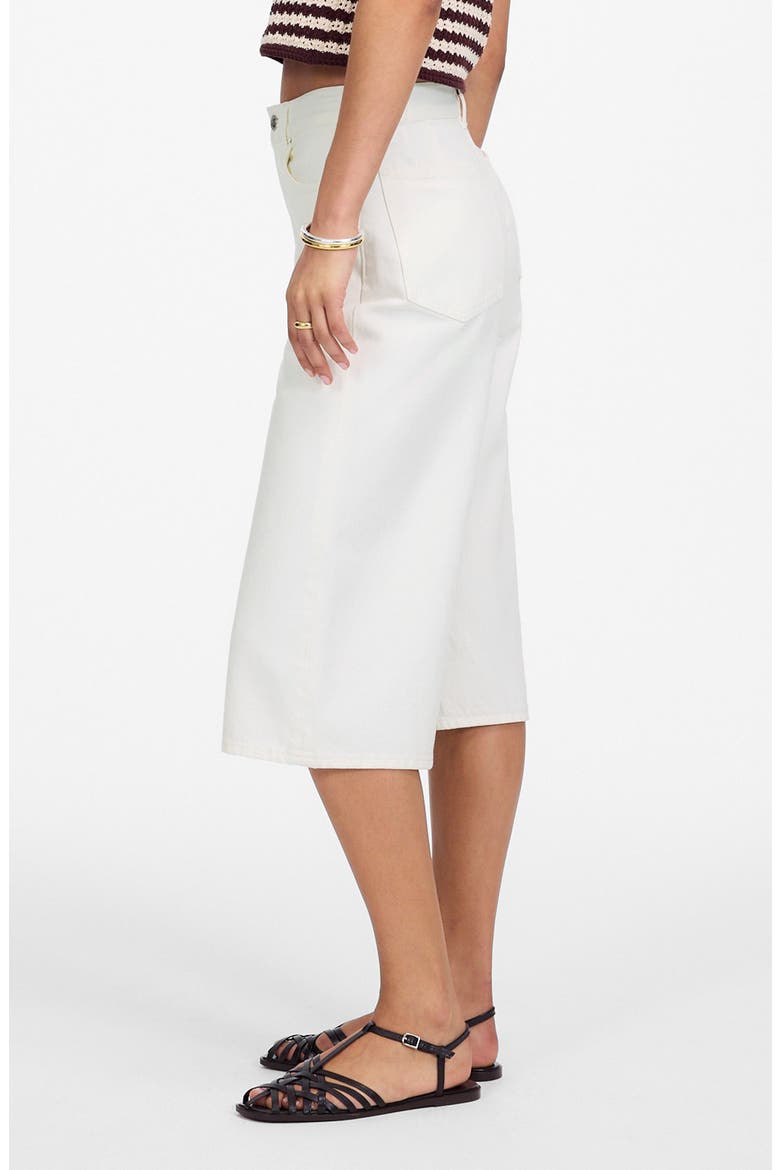Denim Culottes, Alternate, color, PURE WHITE
