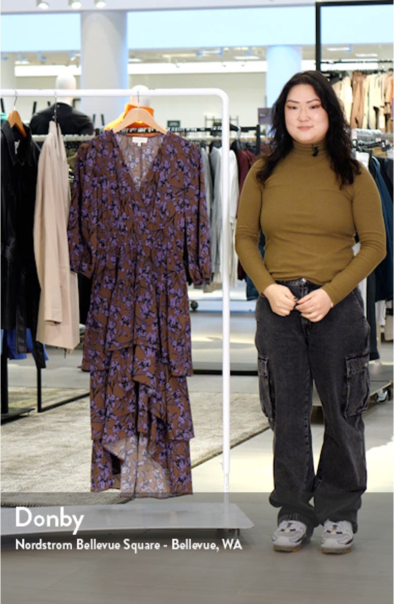 Floral Tiered Midi Dress, sales video thumbnail