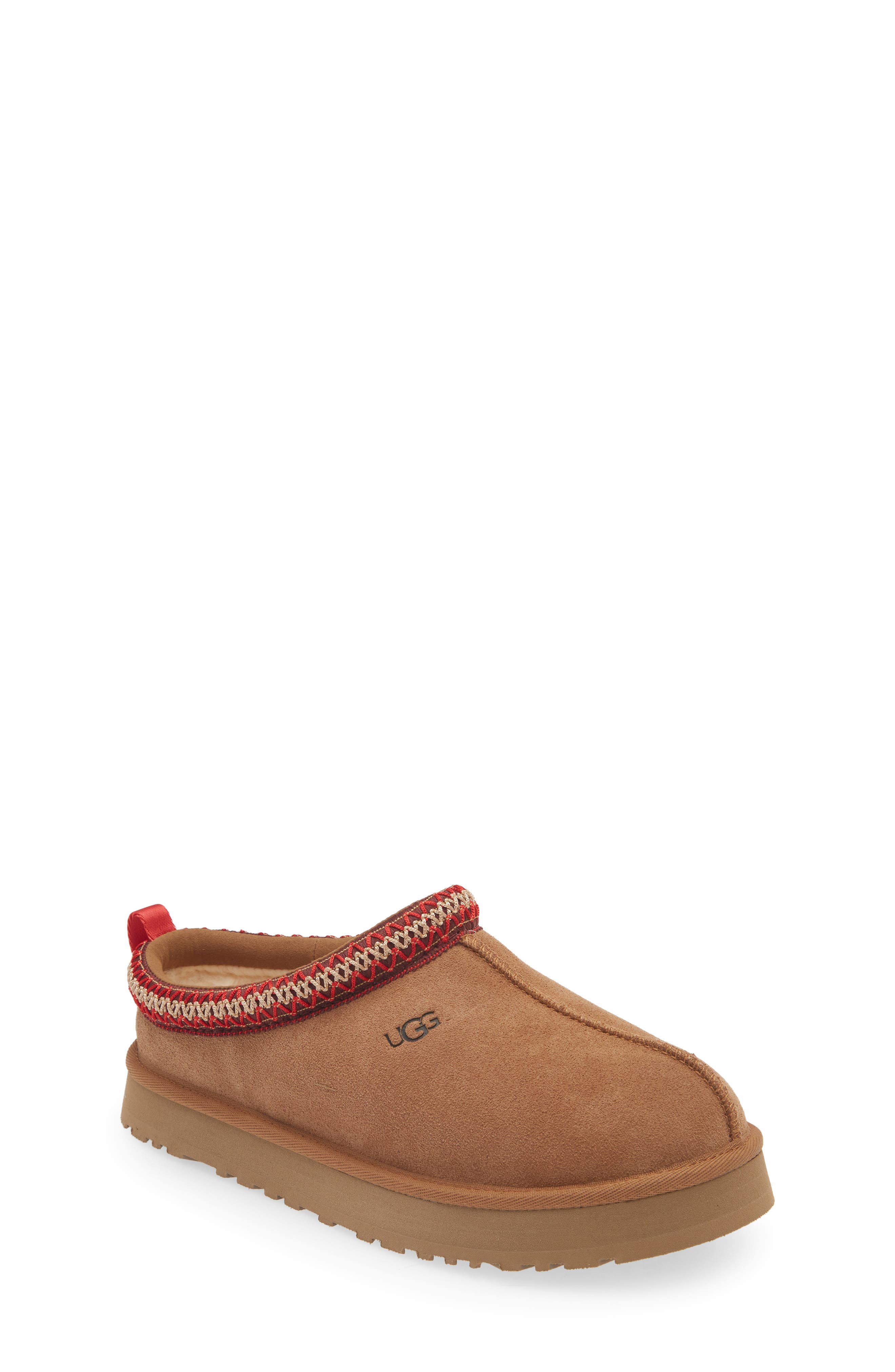 UGG<sup>®</sup> Kids' Tazz Slipper, Main, color, Chestnut