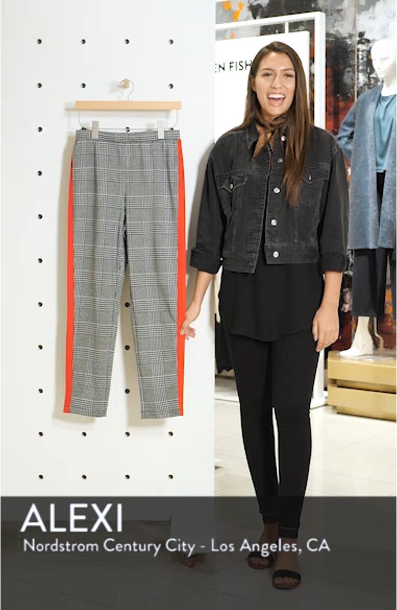 Side Stripe Glen Plaid Pants, sales video thumbnail