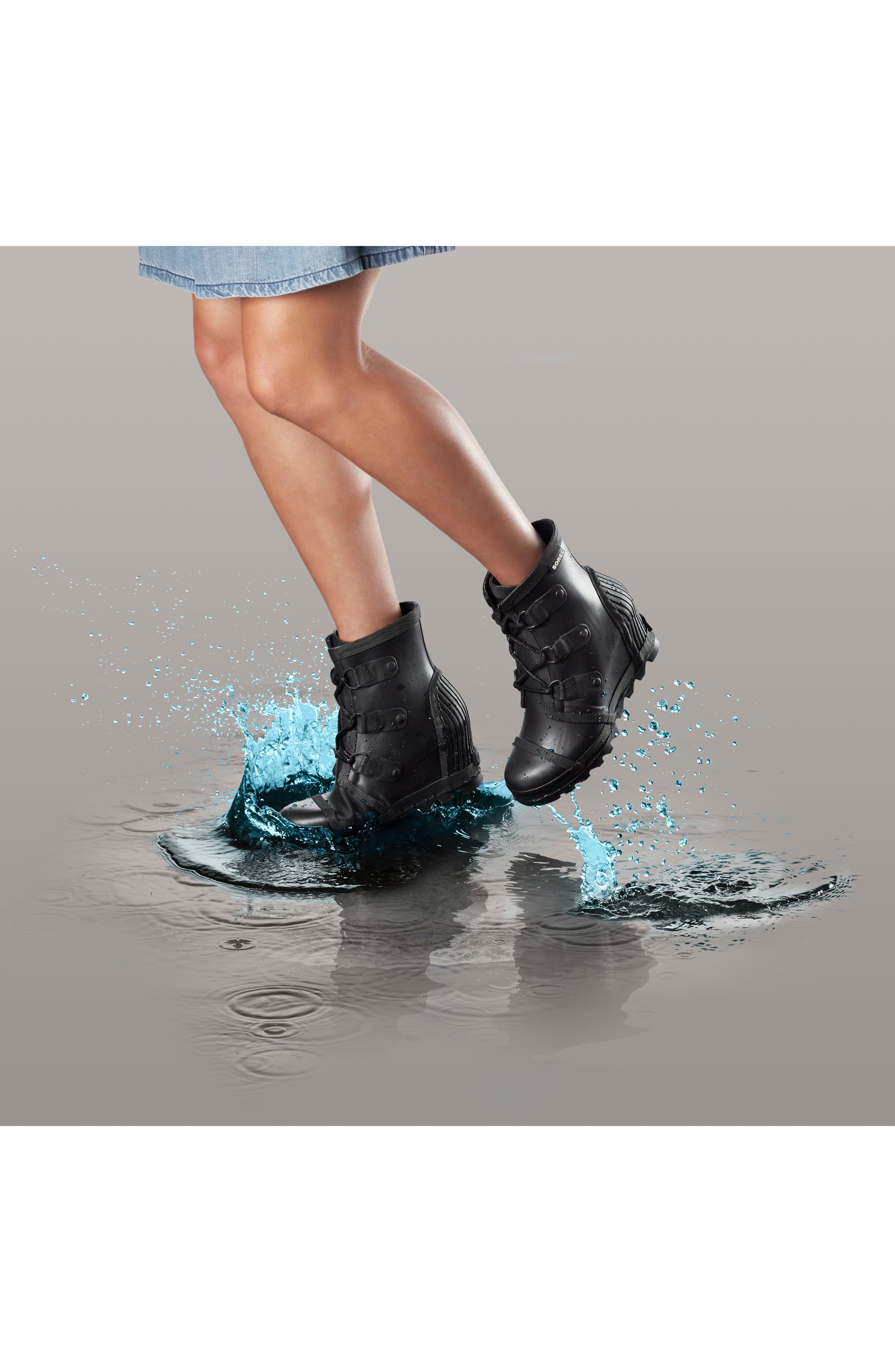 SOREL Joan Wedge Rain Boot, Alternate, color, 