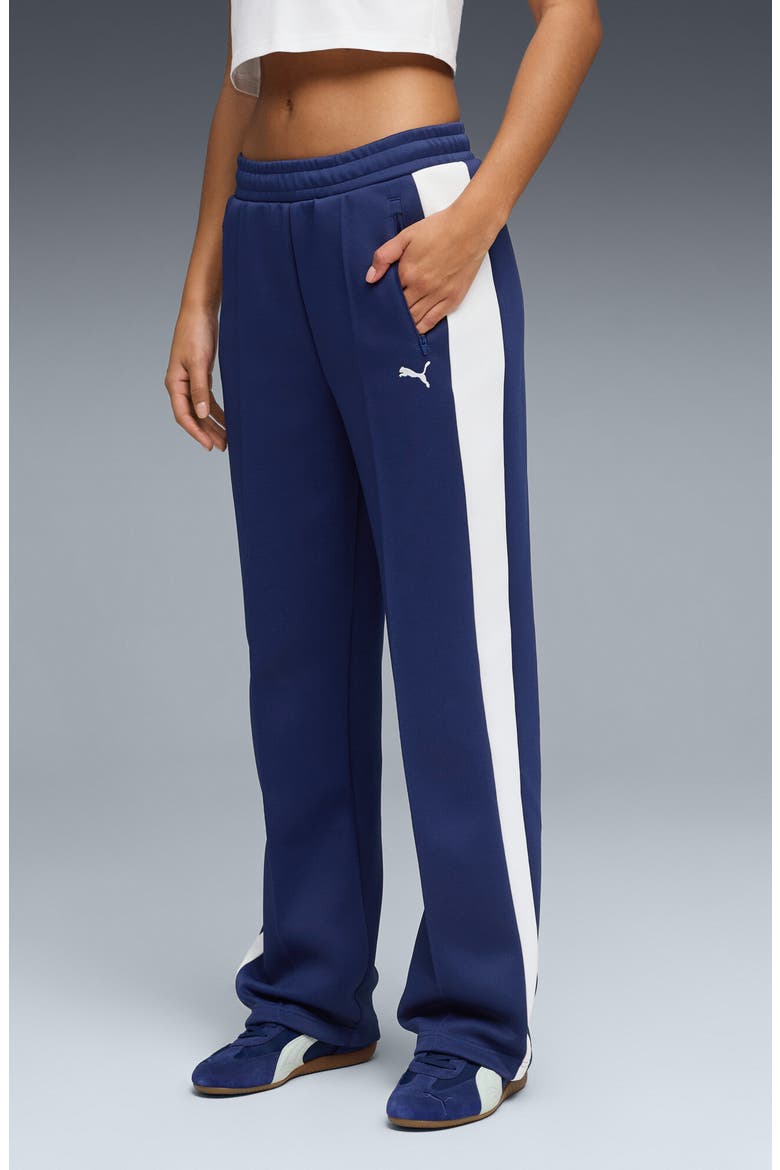 T7 Always On Straight Leg Track Pants, Main, color, BLUE JEWEL