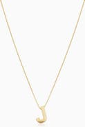 Oradina 14K Gold Love Letter Initial Necklace