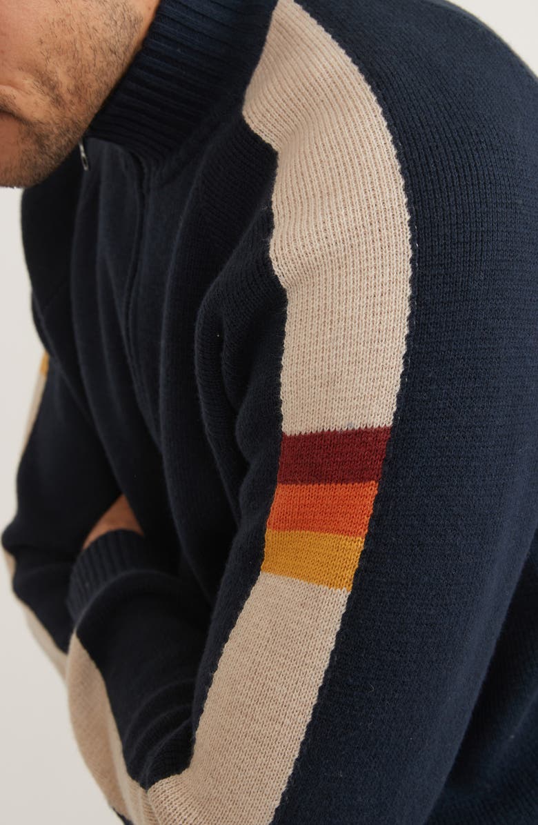 Marine Layer Archive Armas Quarter Zip Sweater, Alternate, color,