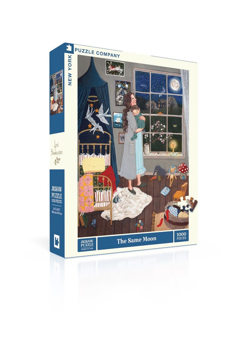 NEW YORK PUZZLE COMPANY The Same Moon 1000 Piece Puzzle, Alternate, color, NO COLOR