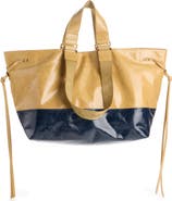 Isabel Marant Wardy Colorblock Leather Shopper Tote