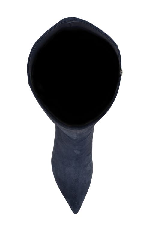 Nine West Kimdee 9x9 Pointed Toe Knee High Boot In Blue