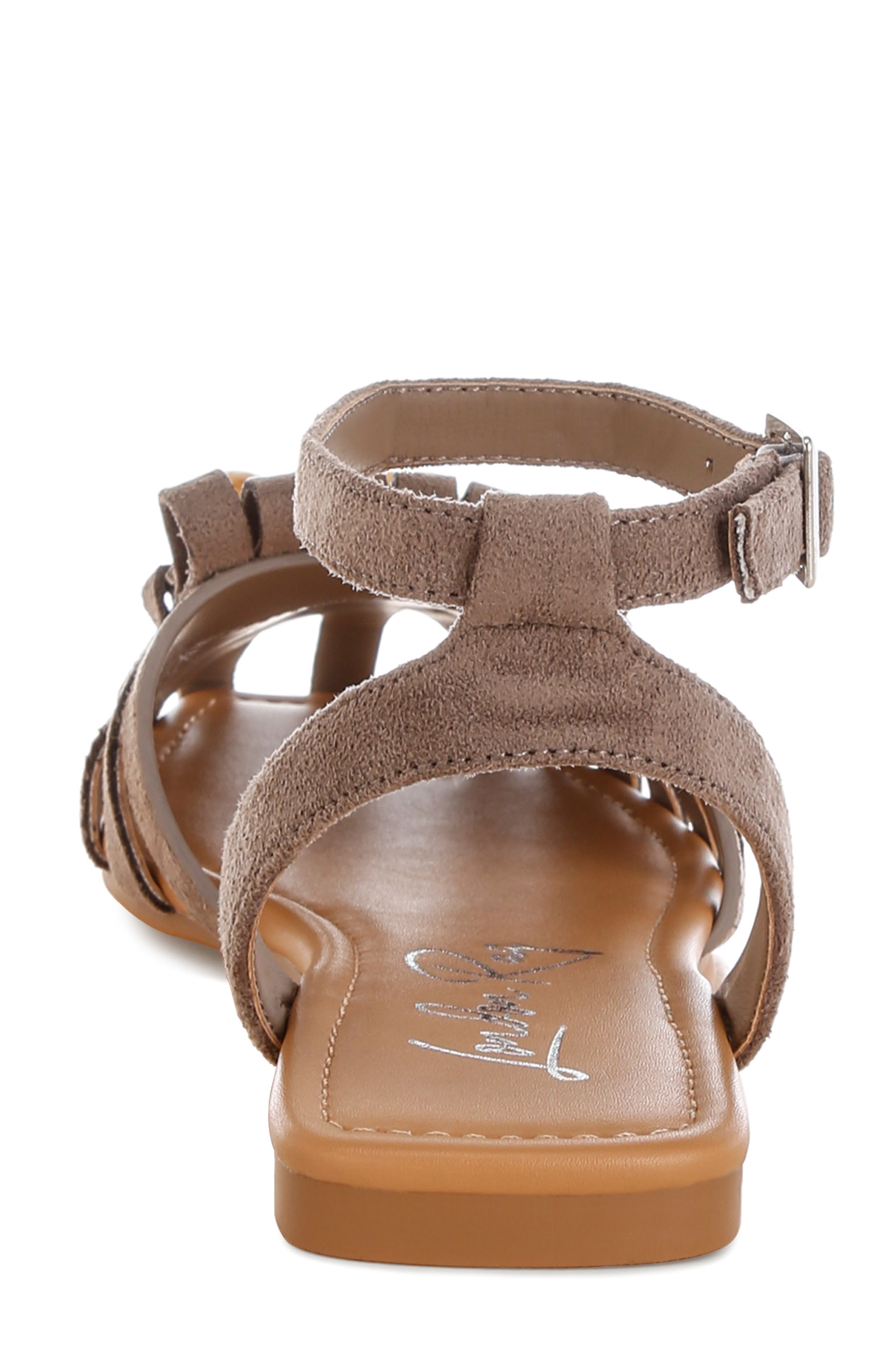 Corvina Ankle Strap Sandal, Alternate, color, TAUPE