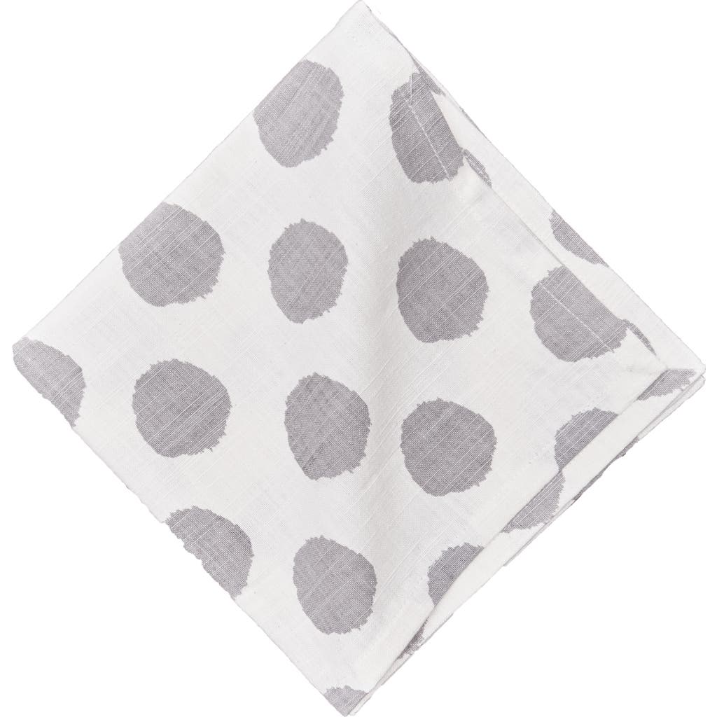 Carol & Frank Dot Napkin In Gray