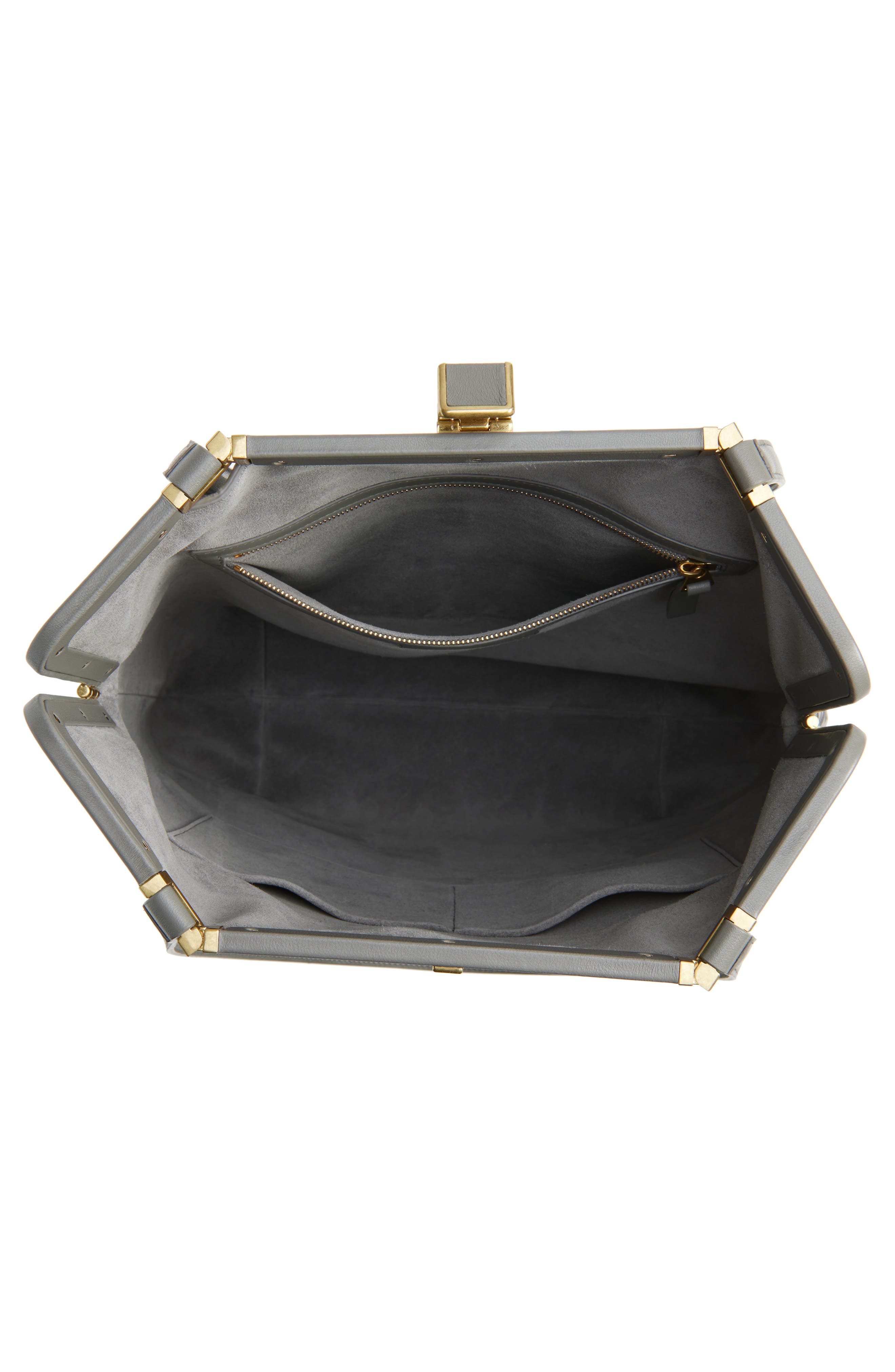 Bottega Veneta Small Vaulta Intrecciato Leather Tote, Alternate, color, 1647 Basalt-Brass