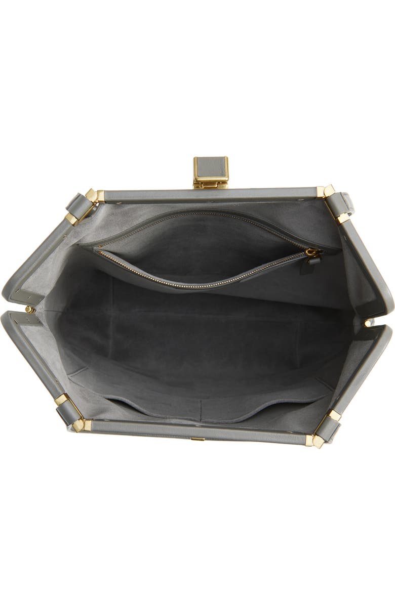 Bottega Veneta Small Vaulta Intrecciato Leather Tote, Alternate, color, 1647 Basalt-Brass