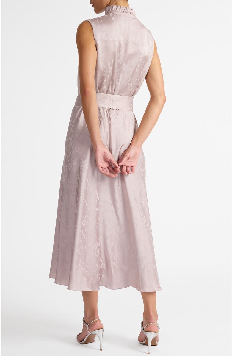 Santorelli Nirva Sleeveless Dress in Tonal Floral Jacquard, Alternate, color, Lilac Shadow