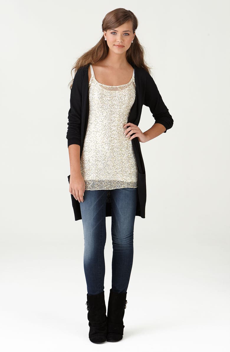 h.i.p. Sequin Camisole Tunic, Main, color, 