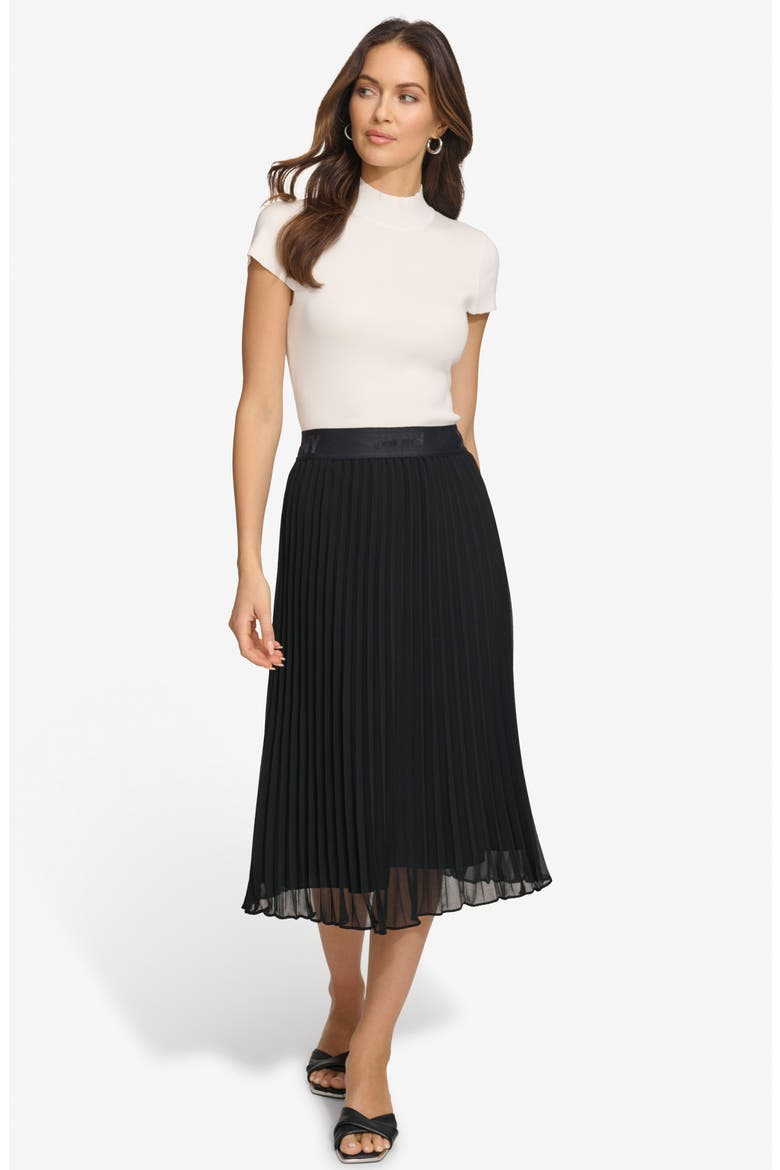 SPORTSWEAR Pleated Skirt, Alternate, color, BLACK
