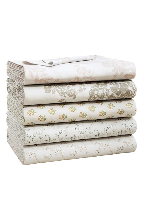 Woven & Weft Winter Floral 4-piece Flannel Bed Sheet Set In Multi