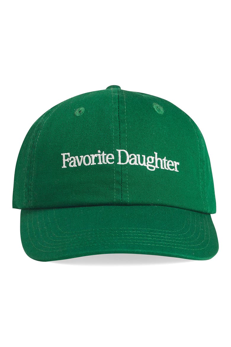 Classic Logo Cotton Twill Baseball Cap, Main, color, GREEN